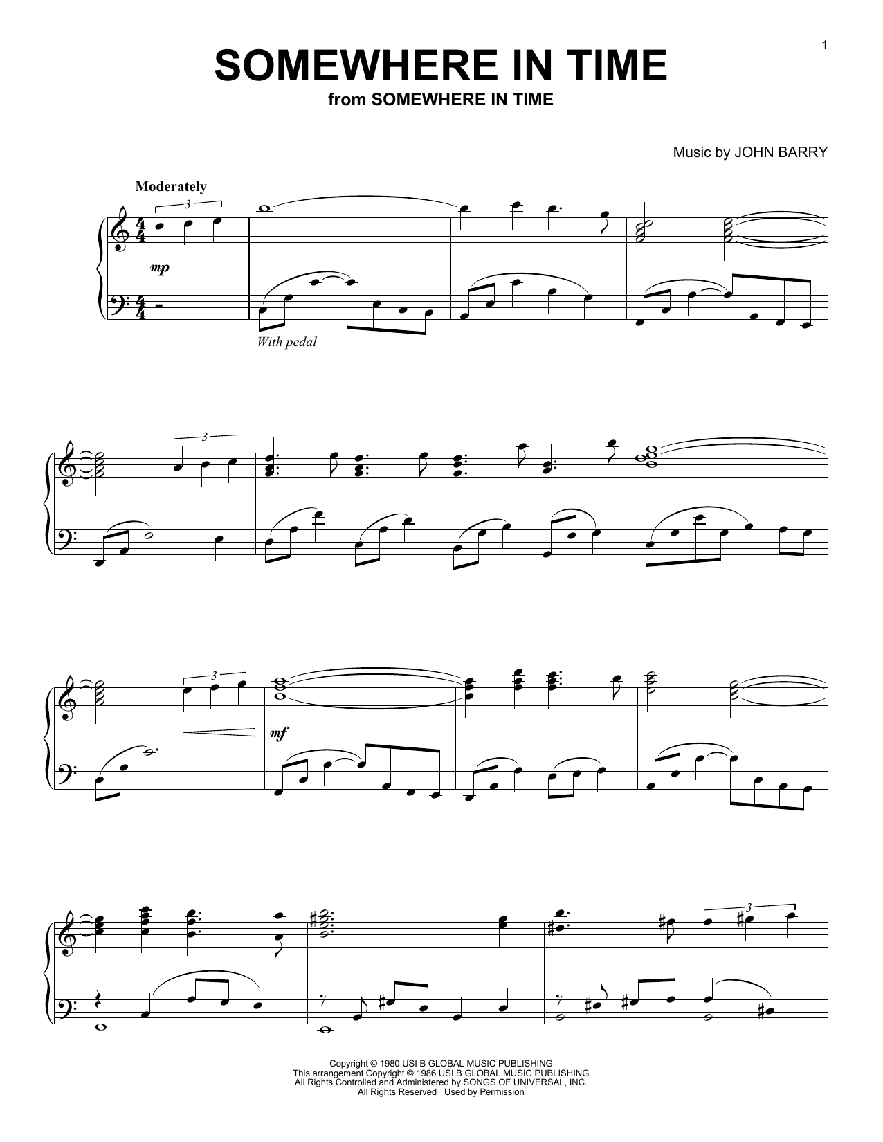 Learn to play B.A. Robertson Somewhere In Time sheet music for Piano Solo in minutes. Price: 6.9900$ B.A. Robertson Somewhere In Time sheet music notes and chords arranged for Piano Solo