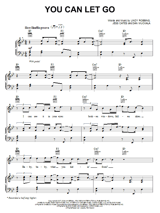 Learn to play Backstreet Boys You Can Let Go sheet music for Piano, Vocal & Guitar (Right-Hand Melody) in minutes. Backstreet Boys You Can Let Go sheet music notes and chords. Download Printable PDF.