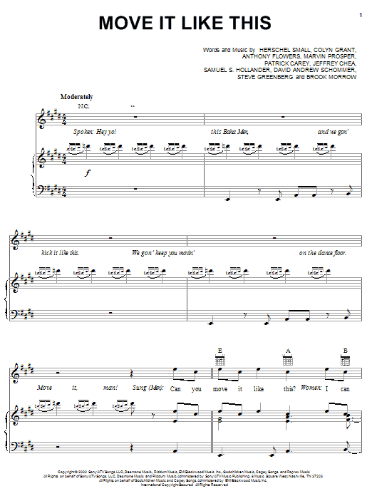 Reel To Real I Like To Move It Sheet Music In C Minor Transposable Download Print Sku Mn0121061