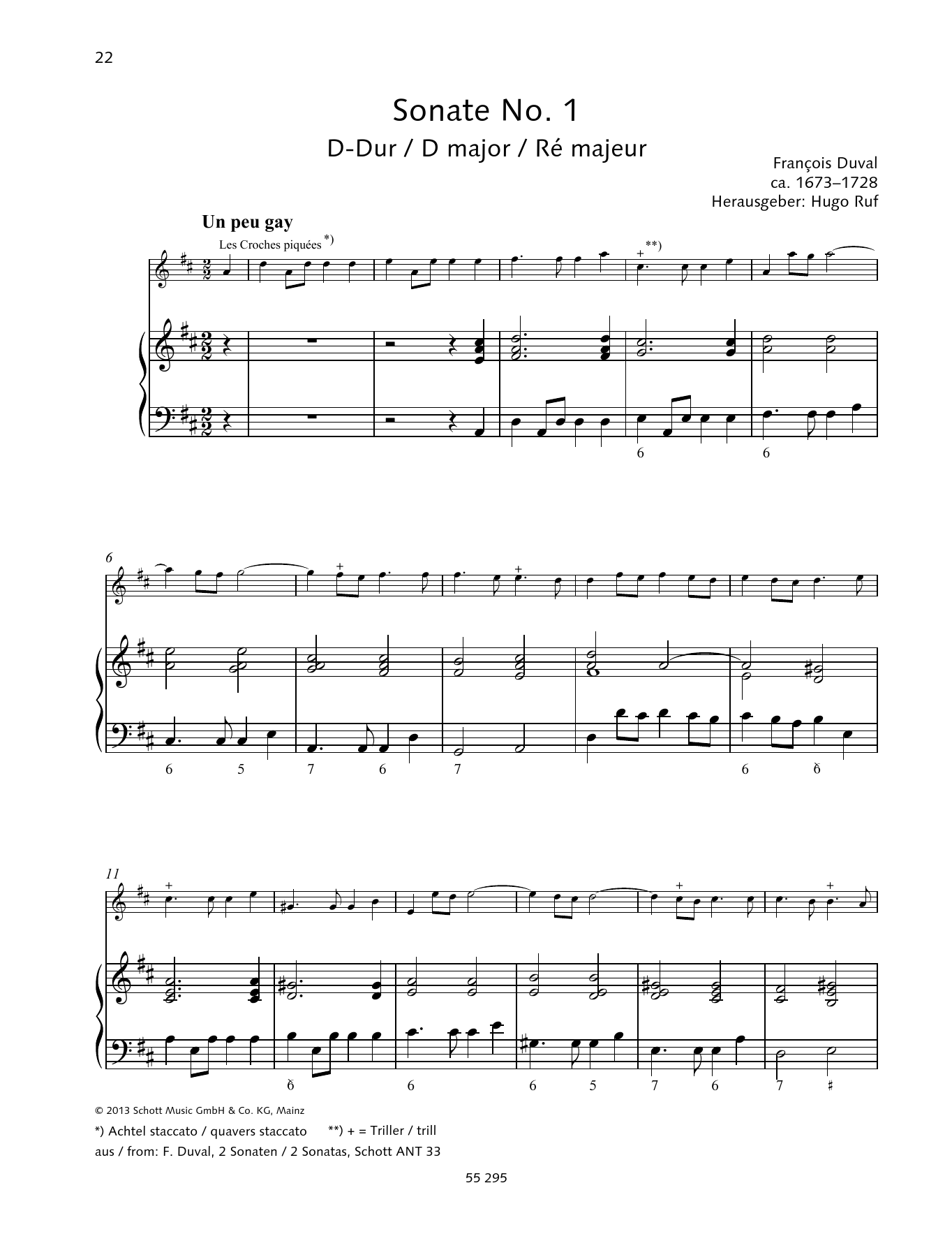 Baldassare Galuppi Sonata No. 1 sheet music notes and chords. Download Printable PDF.