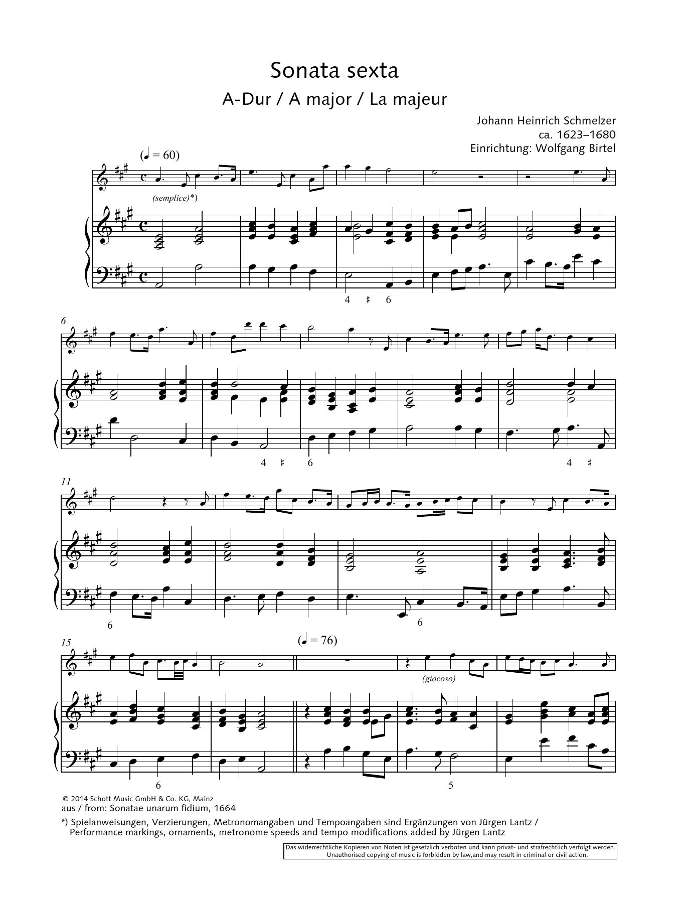 Baldassare Galuppi Sonata sexta sheet music notes and chords. Download Printable PDF.