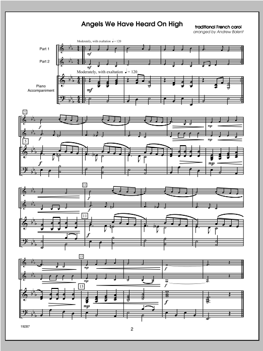 Learn to play Balent Christmas FlexDuets sheet music for Performance Ensemble in minutes. Balent Christmas FlexDuets sheet music notes and chords. Download Printable PDF.
