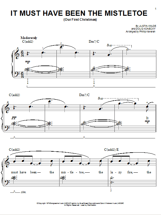 Learn to play Barbara Mandrell It Must Have Been The Mistletoe (Our First Christmas) sheet music for Easy Piano in minutes. Price: 6.9900$ Barbara Mandrell It Must Have Been The Mistletoe (Our First Christmas) sheet music notes and chords arranged for Easy Piano