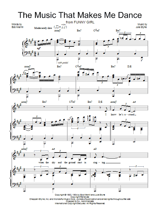 Learn to play Barbra Streisand The Music That Makes Me Dance sheet music for Piano, Vocal & Guitar (Right-Hand Melody) in minutes. Barbra Streisand The Music That Makes Me Dance sheet music notes and chords. Download Printable PDF.