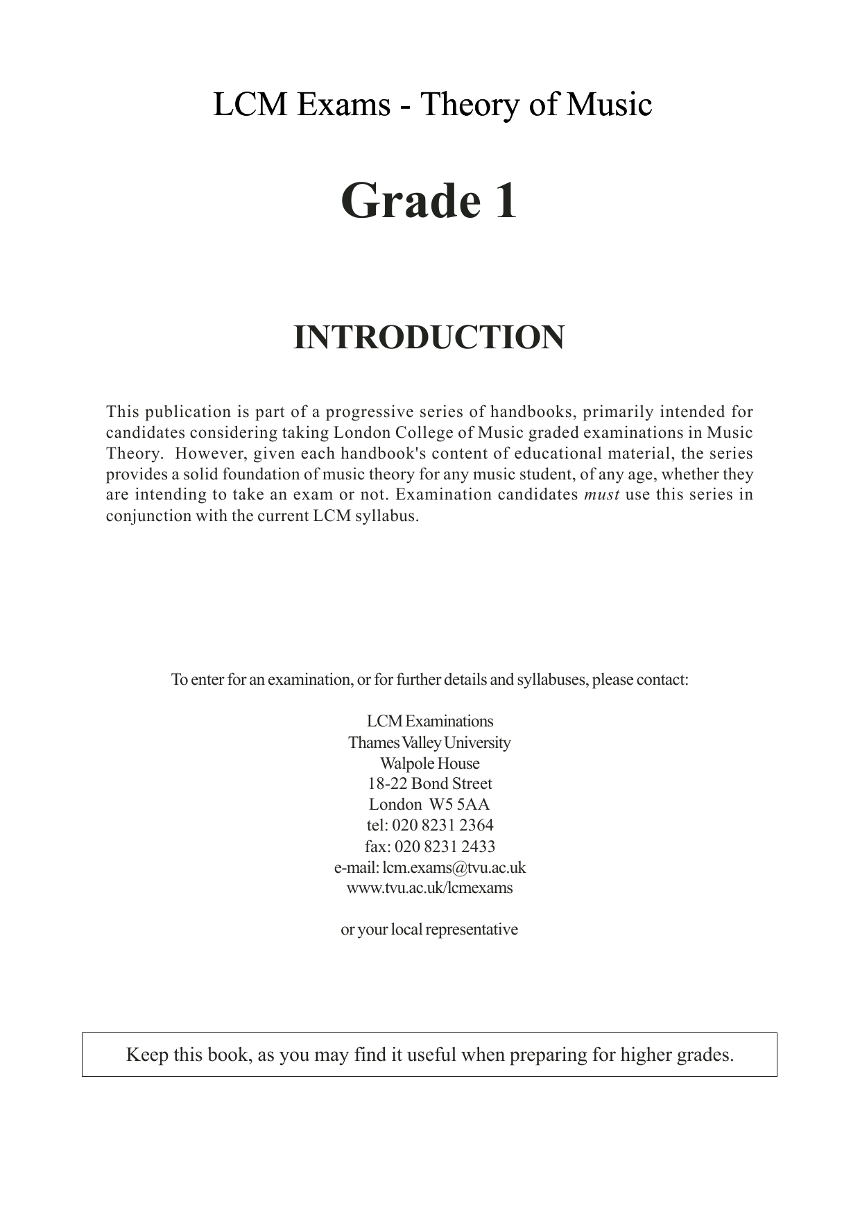 Barry Draycott and Martyn Williams LCME Theory Handbook Grade 1 sheet music notes and chords. Download Printable PDF.