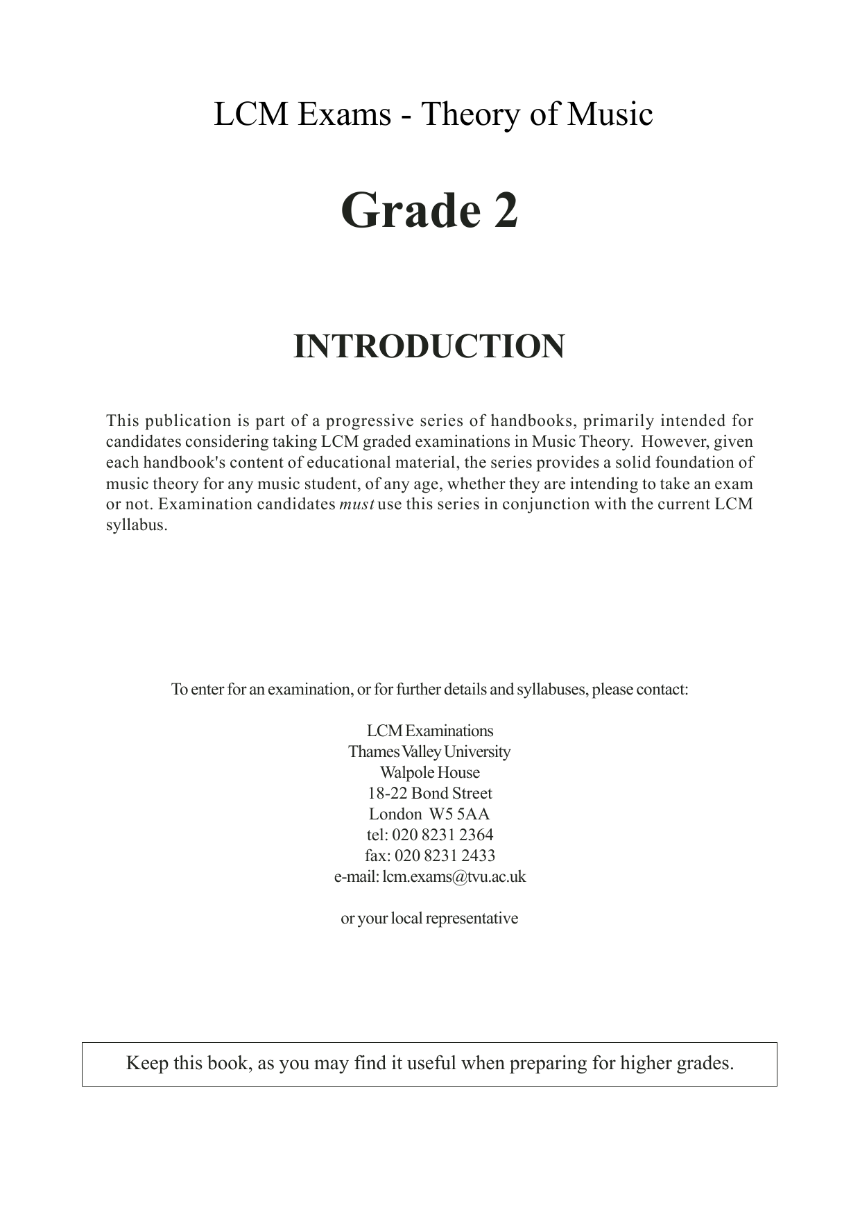 Barry Draycott and Martyn Williams LCME Theory Handbook Grade 2 sheet music notes and chords. Download Printable PDF.