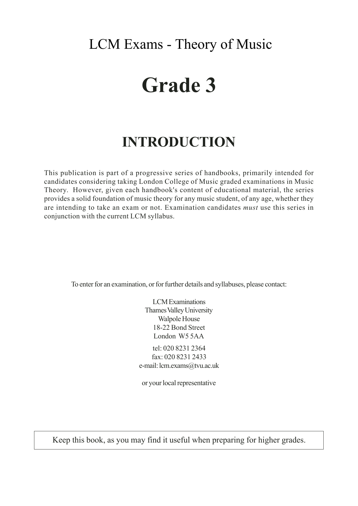 Barry Draycott and Martyn Williams LCME Theory Handbook Grade 3 sheet music notes and chords. Download Printable PDF.