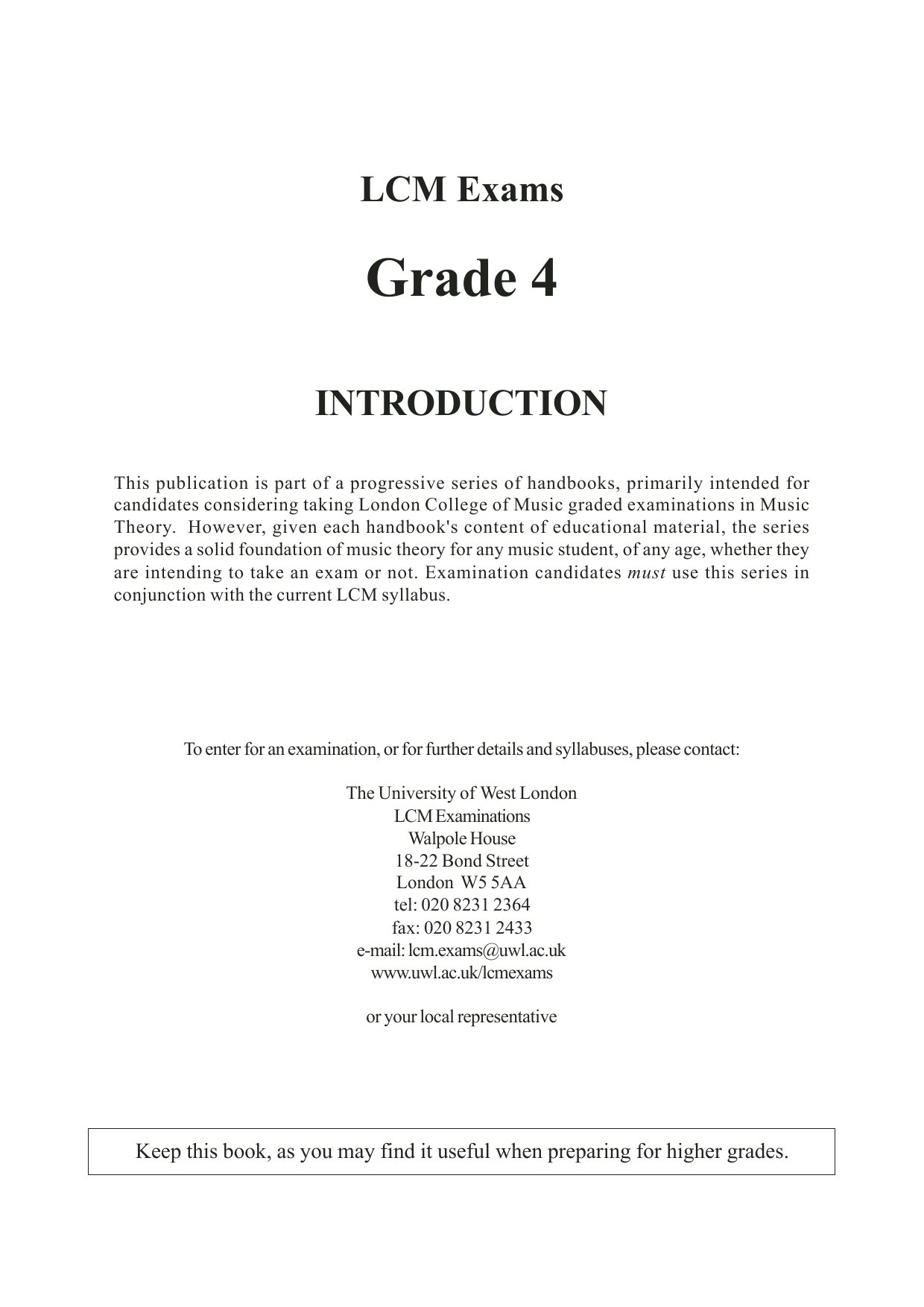 Barry Draycott and Martyn Williams LCME Theory Handbook Grade 4 sheet music notes and chords. Download Printable PDF.