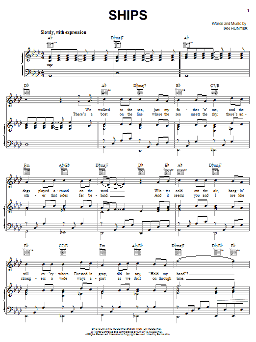 Learn to play Barry Manilow Ships sheet music for Piano, Vocal & Guitar (Right-Hand Melody) in minutes. Barry Manilow Ships sheet music notes and chords
