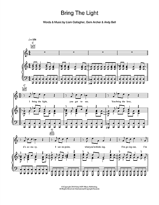 Learn to play Beady Eye Bring The Light sheet music for Guitar Tab in minutes. Beady Eye Bring The Light sheet music notes and chords. Download Printable PDF.