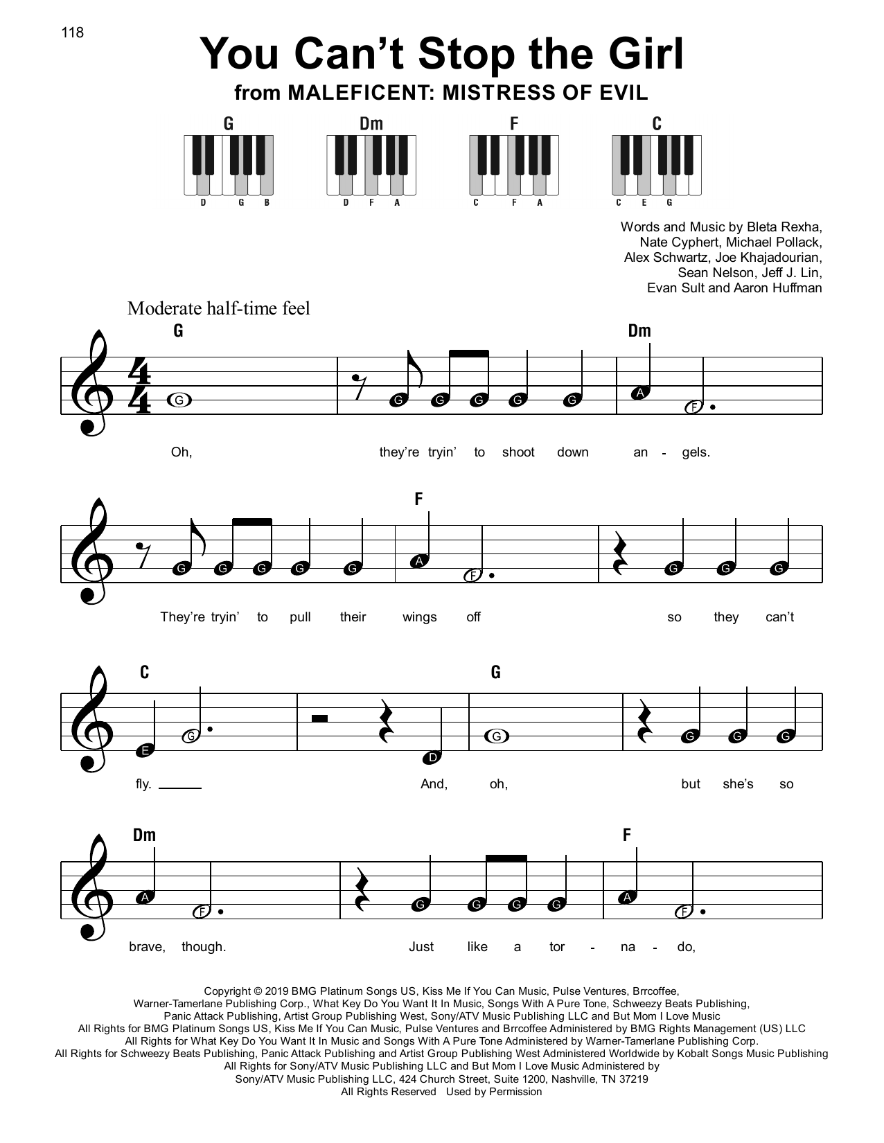 Learn to play Bebe Rexha You Can't Stop The Girl sheet music for Super Easy Piano in minutes. Bebe Rexha You Can't Stop The Girl sheet music notes and chords. Download Printable PDF.