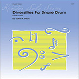 Download or print Beck Diversities For Snare Drum Sheet Music Printable PDF 17-page score for Classical / arranged Percussion Solo SKU: 124779.