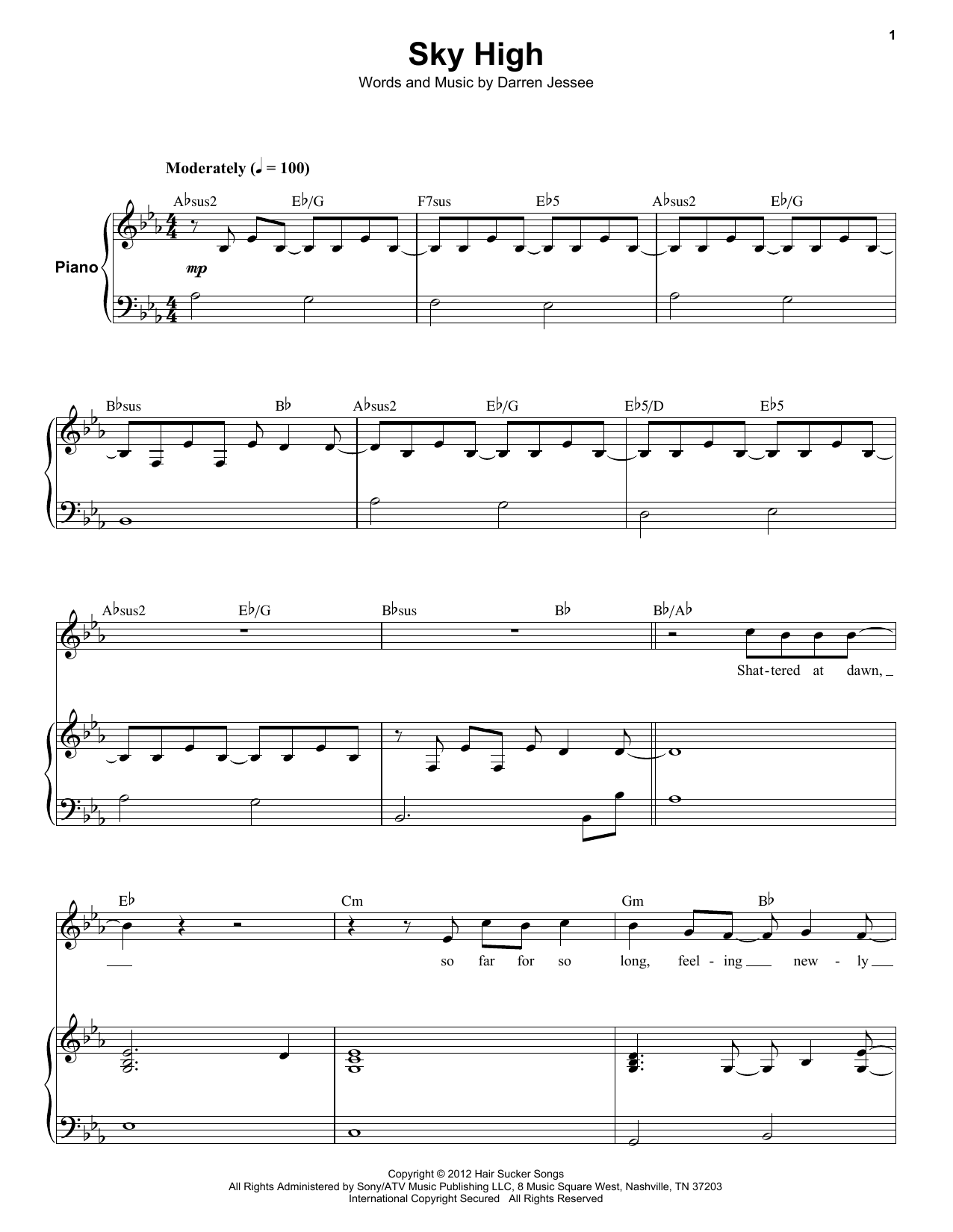Learn to play Ben Folds Five Sky High sheet music for Keyboard Transcription in minutes. Ben Folds Five Sky High sheet music notes and chords. Download Printable PDF.