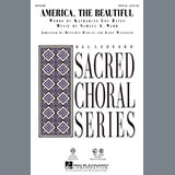 Download or print Benjamin Harlan America, The Beautiful Sheet Music Printable PDF 12-page score for Patriotic / arranged SATB Choir SKU: 283185