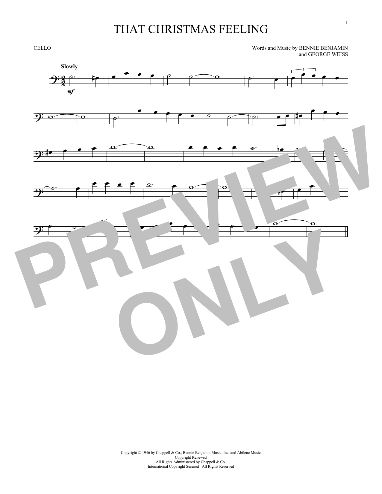 Learn to play George David Weiss That Christmas Feeling sheet music for Clarinet Solo in minutes. Price: 6.9900$ George David Weiss That Christmas Feeling sheet music notes and chords arranged for Clarinet Solo