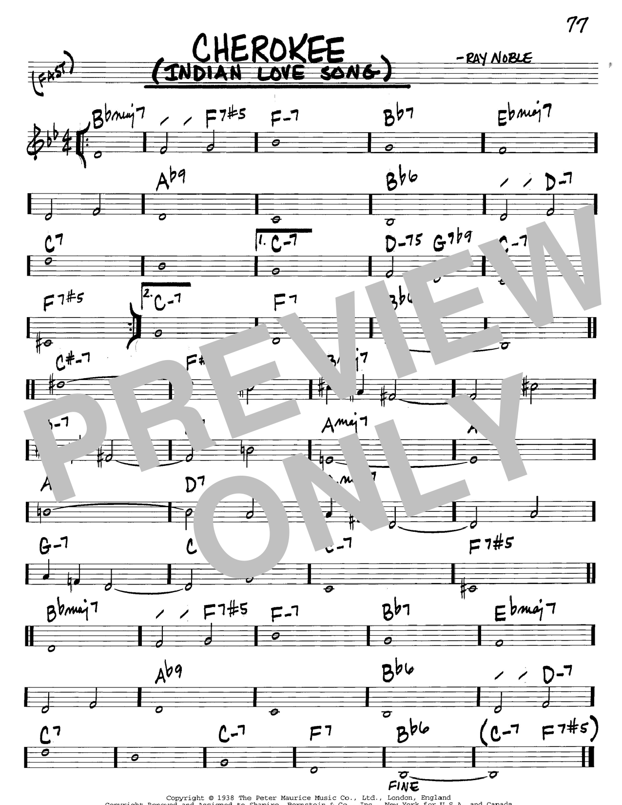 Benny Goodman Sextet Cherokee Indian Love Song Sheet Music And Pdf Chords Easy Guitar Tab 6322