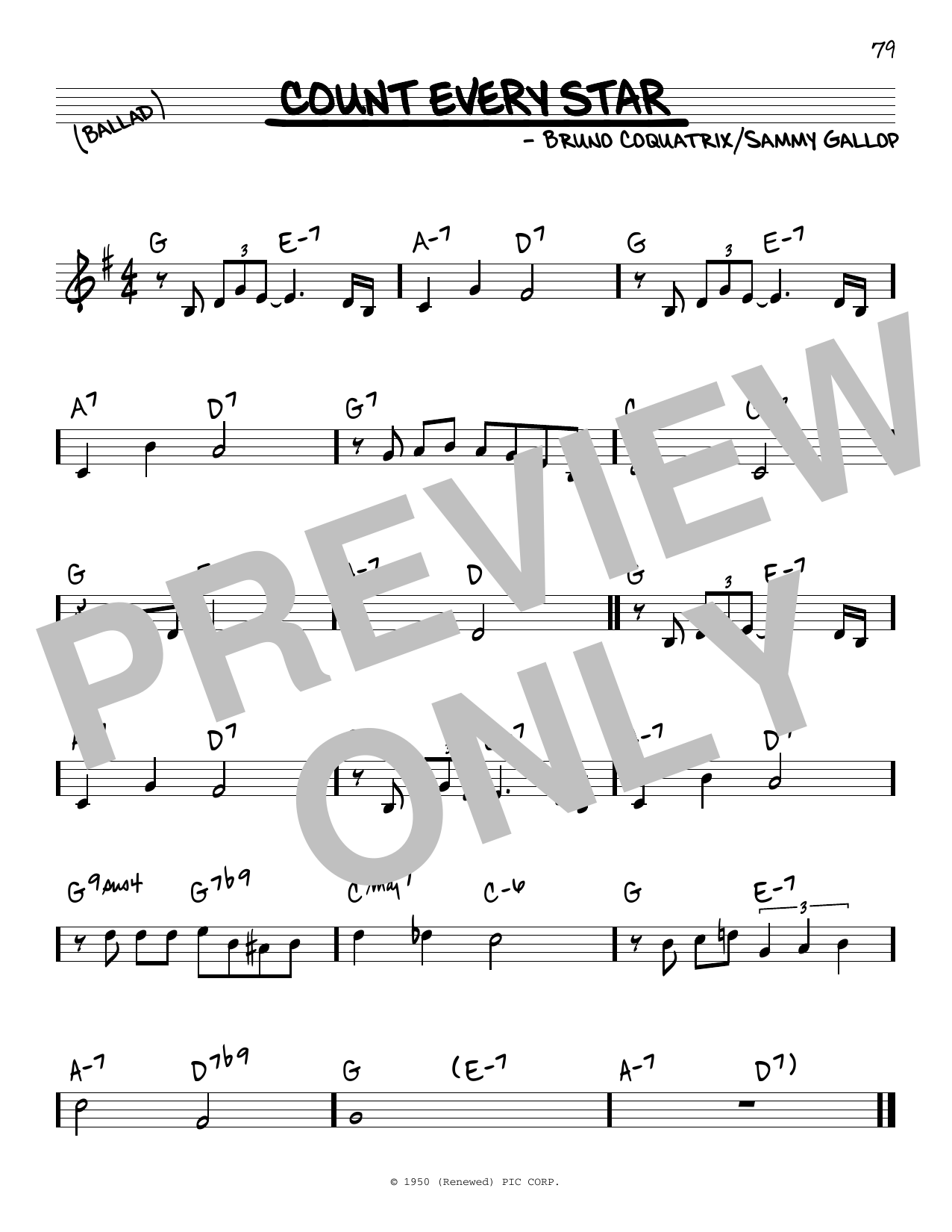 Bernard Michel Count Every Star sheet music notes and chords. Download Printable PDF.