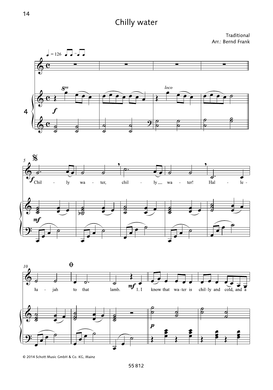 Bernd Frank Chilly Water sheet music notes and chords. Download Printable PDF.