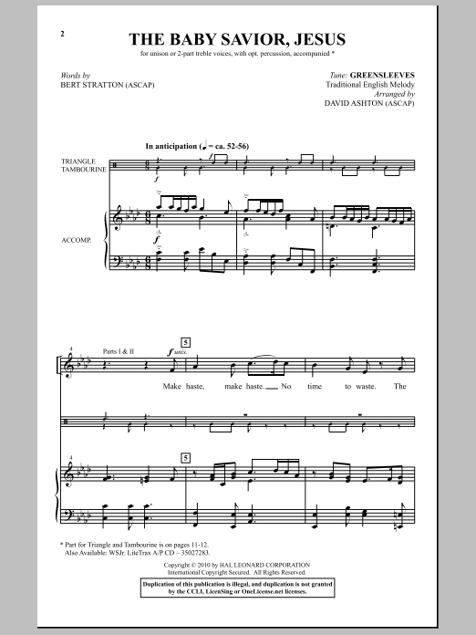 Learn to play Bert Stratton The Baby Savior, Jesus sheet music for Unison Choir in minutes. Price: 3.9900$ Bert Stratton The Baby Savior, Jesus sheet music notes and chords arranged for Unison Choir