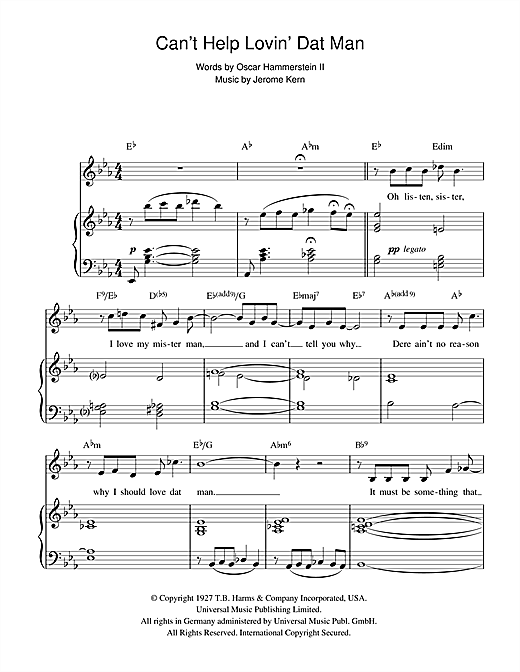 Bessie Smith Can T Help Lovin Dat Man Sheet Music Pdf Notes Chords Jazz Score Piano Vocal Guitar Download Printable Sku 104156