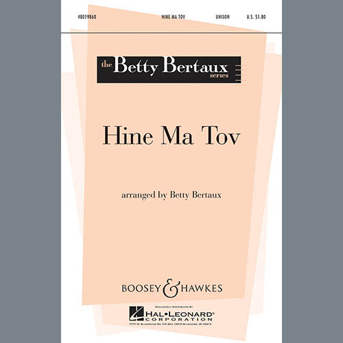 Easily Download Betty Bertaux Printable PDF piano music notes, guitar tabs for Unison Choir. Transpose or transcribe this score in no time - Learn how to play song progression.