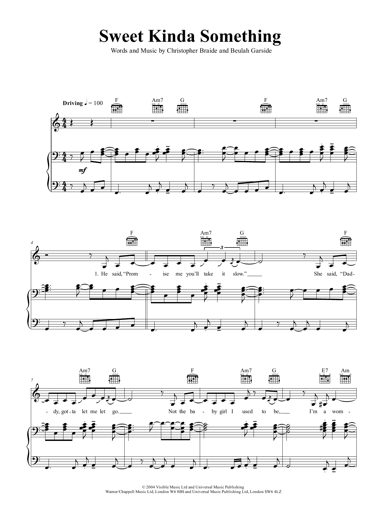 Beulah Sweet Kinda Something sheet music notes and chords. Download Printable PDF.