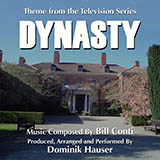 Download or print Bill Conti Dynasty (Theme) Sheet Music Printable PDF 3-page score for Film/TV / arranged Piano, Vocal & Guitar Chords SKU: 107387