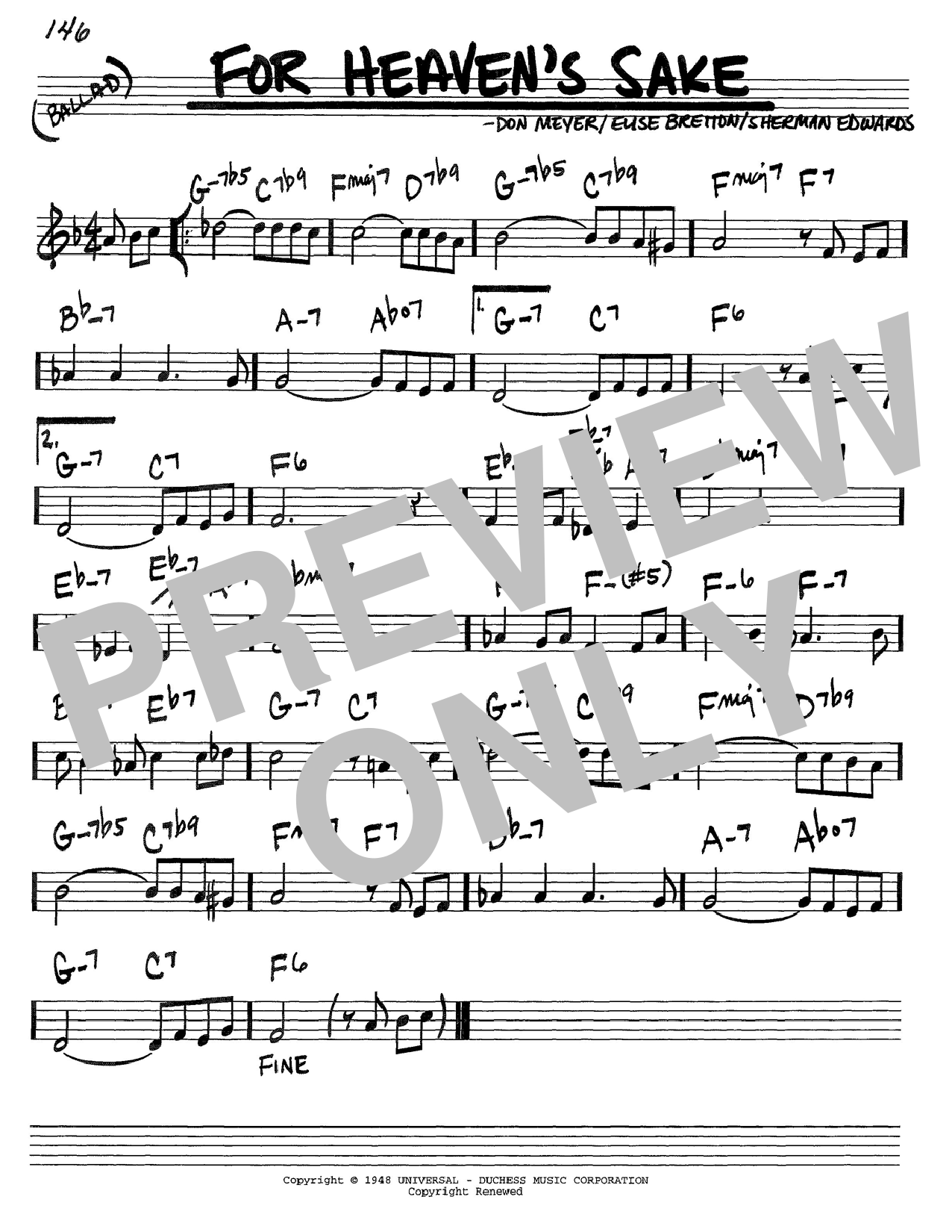 Learn to play Bill Evans For Heaven's Sake sheet music for Real Book – Melody & Chords in minutes. Bill Evans For Heaven's Sake sheet music notes and chords. Download Printable PDF.