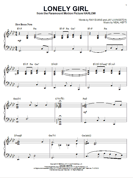 Bill Evans Lonely Girl [Jazz version] (arr. Brent Edstrom) sheet music notes and chords. Download Printable PDF.