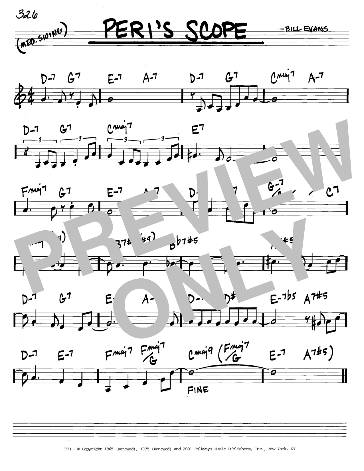 Learn to play Bill Evans Peri's Scope sheet music for Real Book – Melody & Chords in minutes. Bill Evans Peri's Scope sheet music notes and chords. Download Printable PDF.