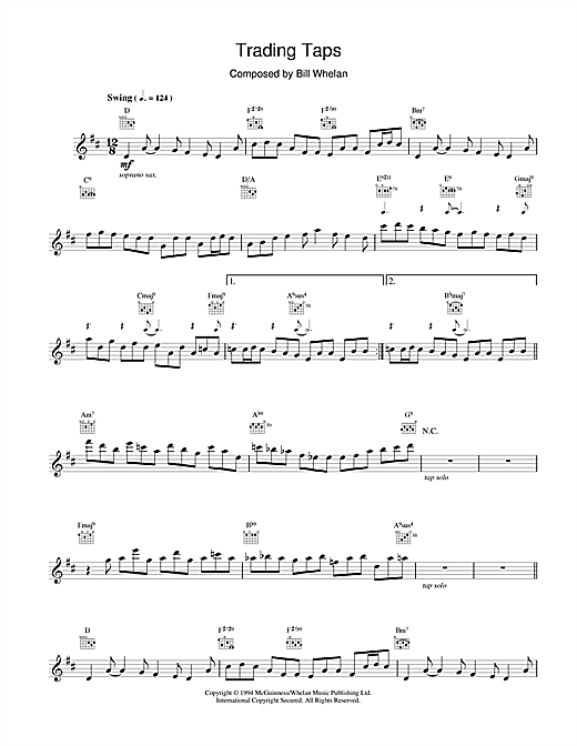 Bill Whelan Trading Taps From Riverdance Sheet Music Pdf Notes Chords Irish Score Piano Solo Download Printable Sku 17504