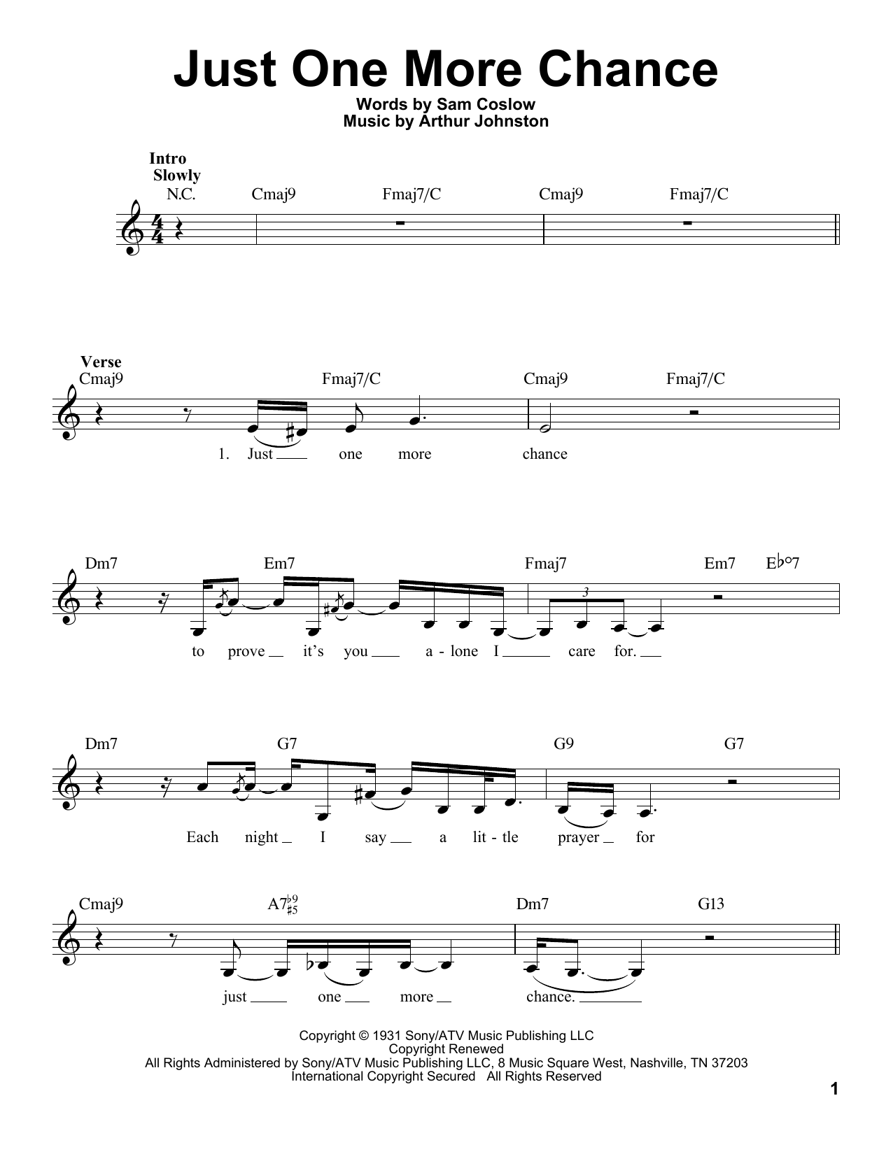Learn to play Billie Holiday Just One More Chance sheet music for Pro Vocal in minutes. Billie Holiday Just One More Chance sheet music notes and chords