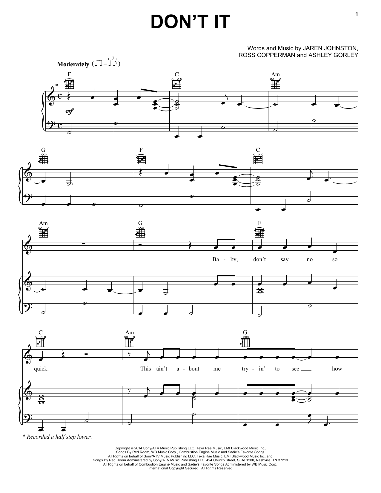 Billy Currington Don't It sheet music notes and chords. Download Printable PDF.