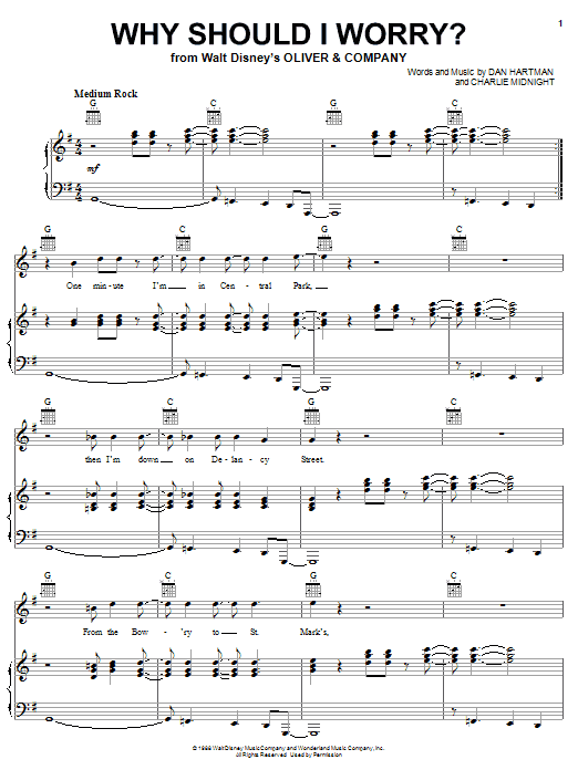 Learn to play Billy Joel Why Should I Worry? sheet music for Piano, Vocal & Guitar (Right-Hand Melody) in minutes. Price: 6.9900$ Billy Joel Why Should I Worry? sheet music notes and chords. Download Printable PDF.