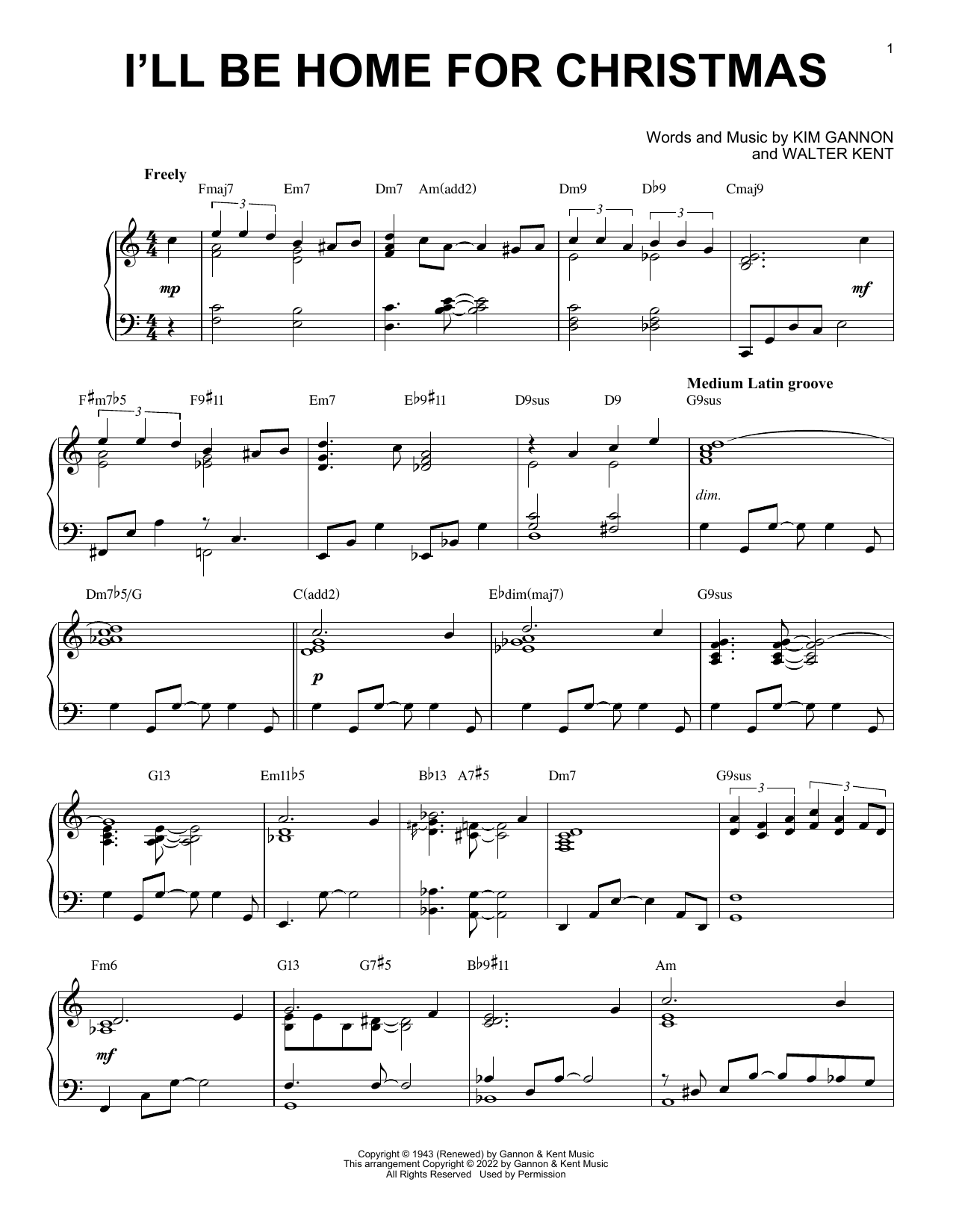 Bing Crosby I'll Be Home For Christmas (arr. Brent Edstrom) sheet music notes and chords. Download Printable PDF.