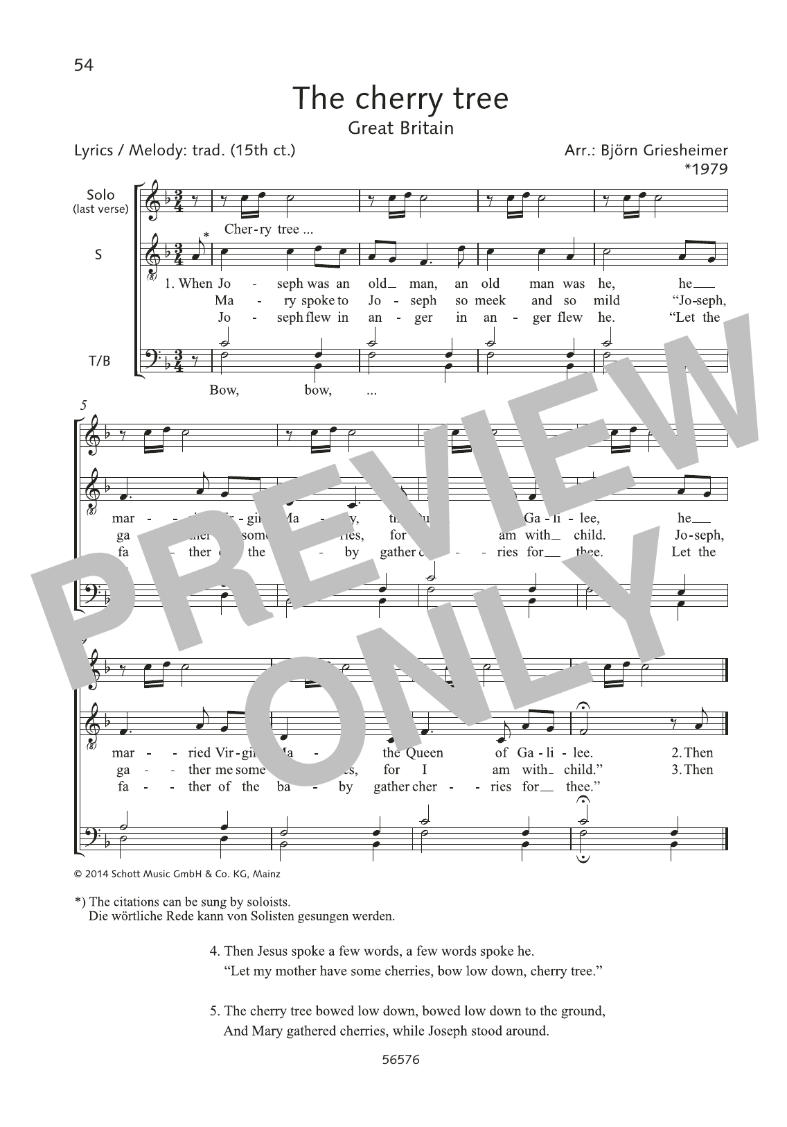 Björn Griesheimer The Cherry Tree sheet music notes and chords. Download Printable PDF.