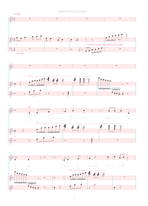 Bjork Gratitude sheet music notes and chords. Download Printable PDF.