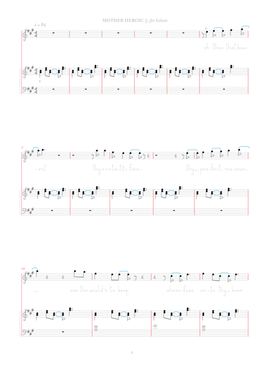 Bjork Mother Heroic sheet music notes and chords. Download Printable PDF.