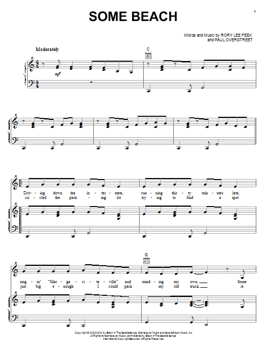 Blake Shelton Some Beach Sheet Music Pdf Notes Chords Pop Score Piano Vocal Guitar Right Hand Melody Download Printable Sku 31270 blake shelton some beach sheet music notes chords download printable piano vocal guitar right hand melody pdf score sku 31270