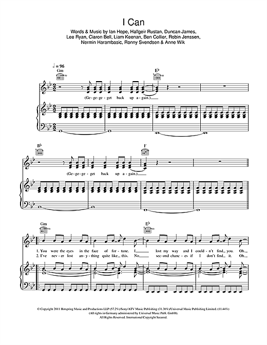 Blue I Can sheet music notes and chords. Download Printable PDF.