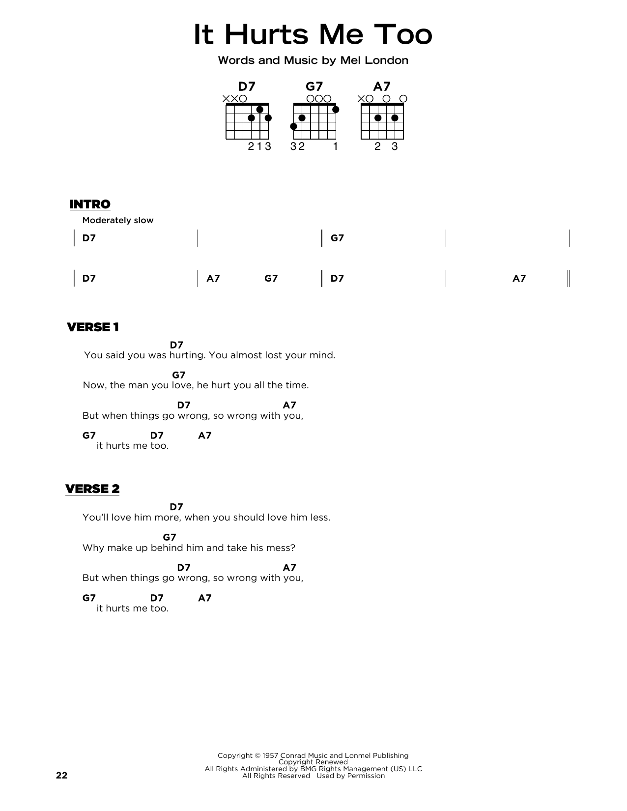 Bob Dylan It Hurts Me Too sheet music notes and chords. Download Printable PDF.