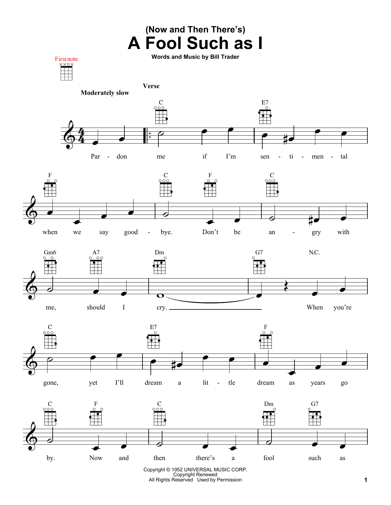 Learn to play Bob Dylan (Now And Then There's) A Fool Such As I sheet music for Ukulele in minutes. Bob Dylan (Now And Then There's) A Fool Such As I sheet music notes and chords. Download Printable PDF.