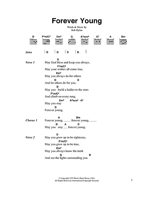 John Corigliano Forever Young From Mr Tambourine Man Sheet Music Pdf Notes Chords American Score Piano Vocal Download Printable Sku