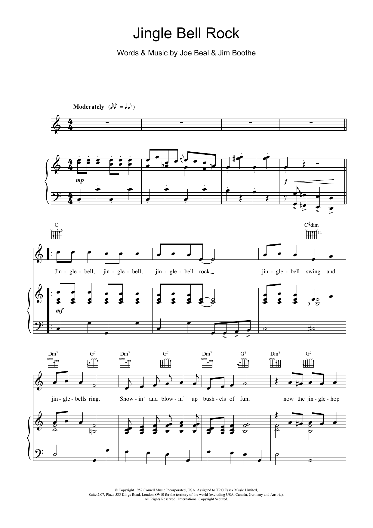 Max Bygraves Jingle Bell Rock sheet music notes and chords - Download Printable PDF and start playing in minutes.