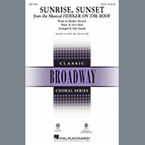 Download or print Bock & Harnick Sunrise, Sunset (from Fiddler On The Roof) (arr. John Leavitt) Sheet Music Printable PDF 7-page score for Musical/Show / arranged SAB Choir SKU: 1161111