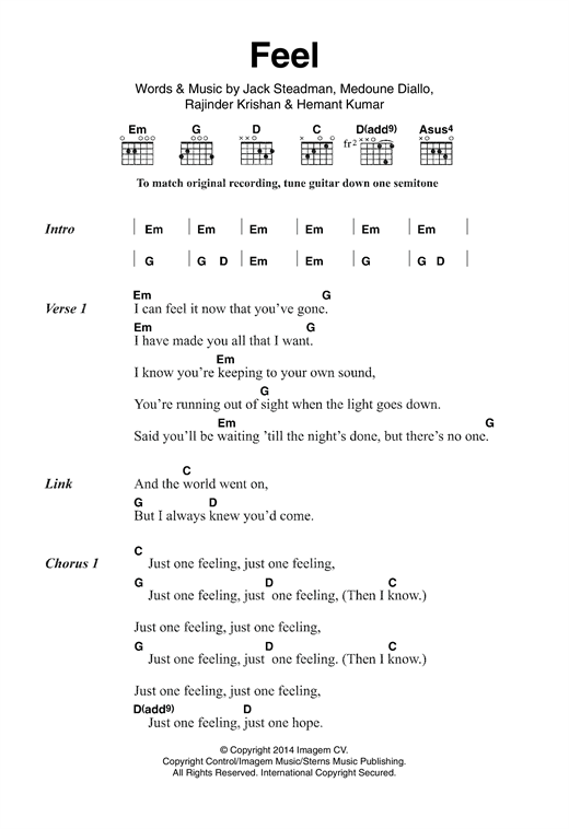 Bombay Bicycle Club Feel Sheet Music Pdf Notes Chords Rock Score Guitar Chords Lyrics Download Printable Sku 120913