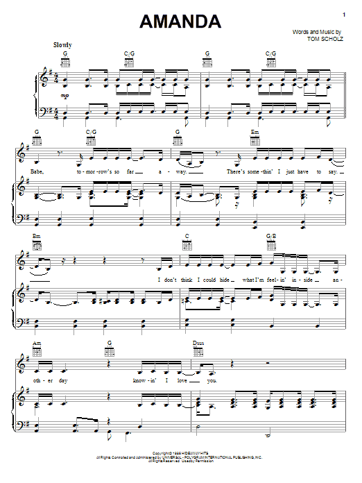 Learn to play Boston Amanda sheet music for Bass Guitar Tab in minutes. Boston Amanda sheet music notes and chords. Download Printable PDF.