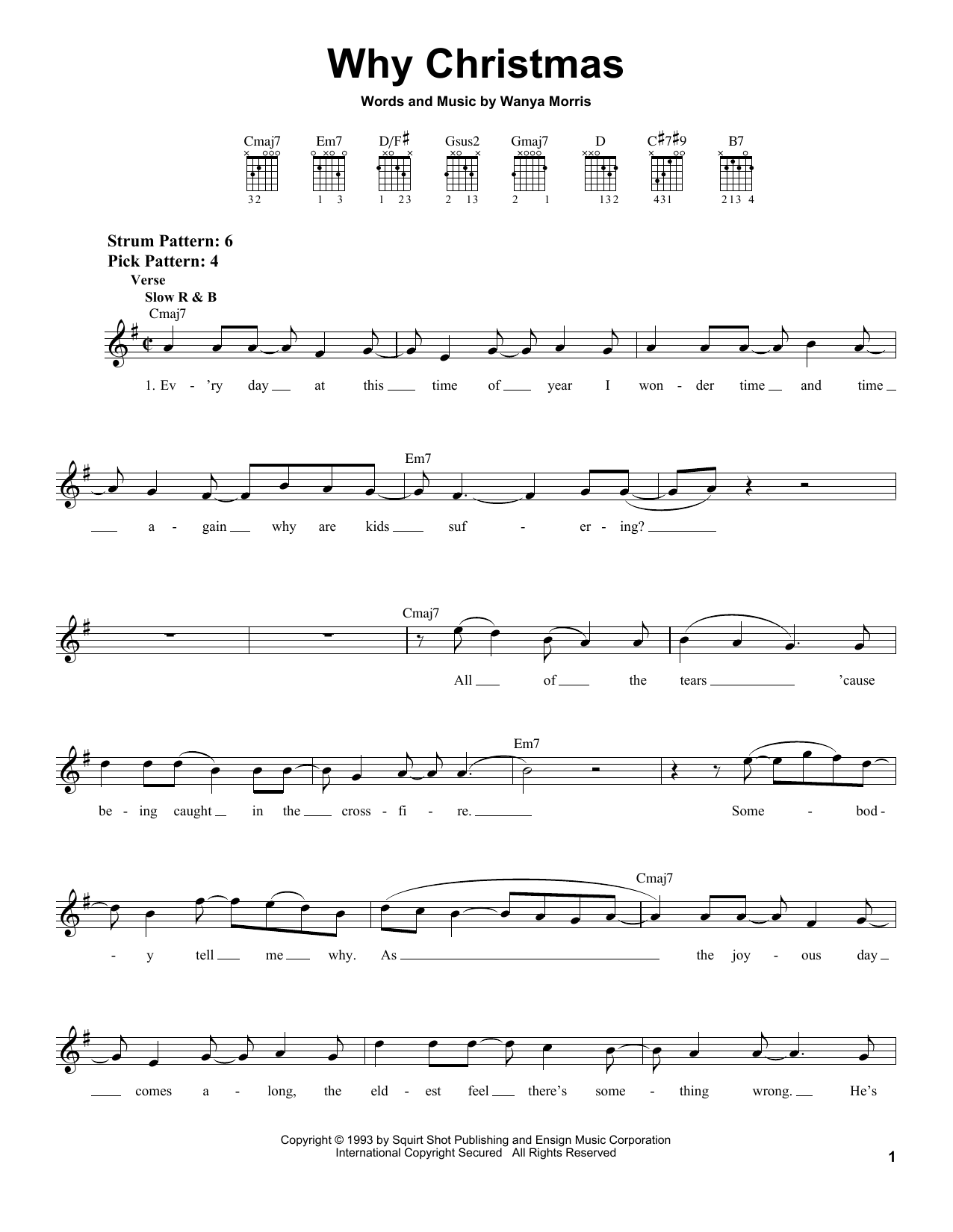 Boyz II Men Why Christmas sheet music notes and chords. Download Printable PDF.