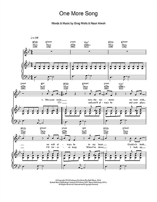 Boyzone One More Song sheet music notes and chords. Download Printable PDF.