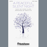 Download or print Brad Nix A Peaceful, Silent Night Sheet Music Printable PDF 7-page score for Concert / arranged SATB Choir SKU: 80811
